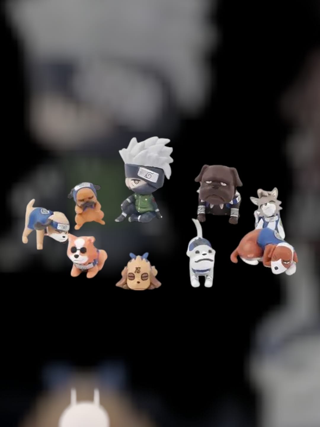 Figura En Coleccion  Kakashi y sus Ninke x9