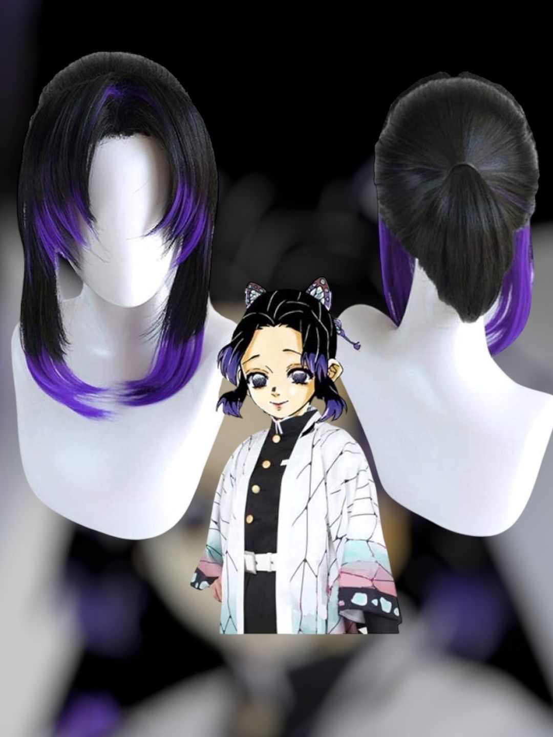 Peluca Shinobu Kochou