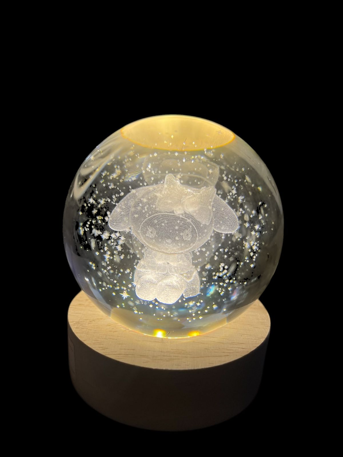 Lámpara  Bola De Cristal 3D My Melody Sanrio