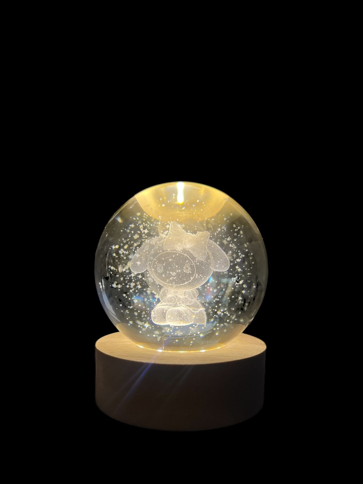 Lámpara  Bola De Cristal 3D My Melody Sanrio