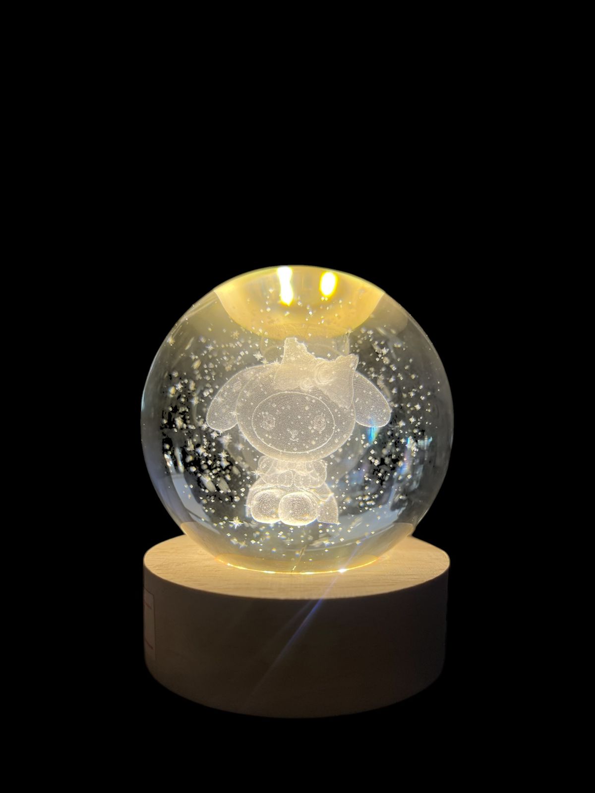 Lámpara  Bola De Cristal 3D My Melody Sanrio