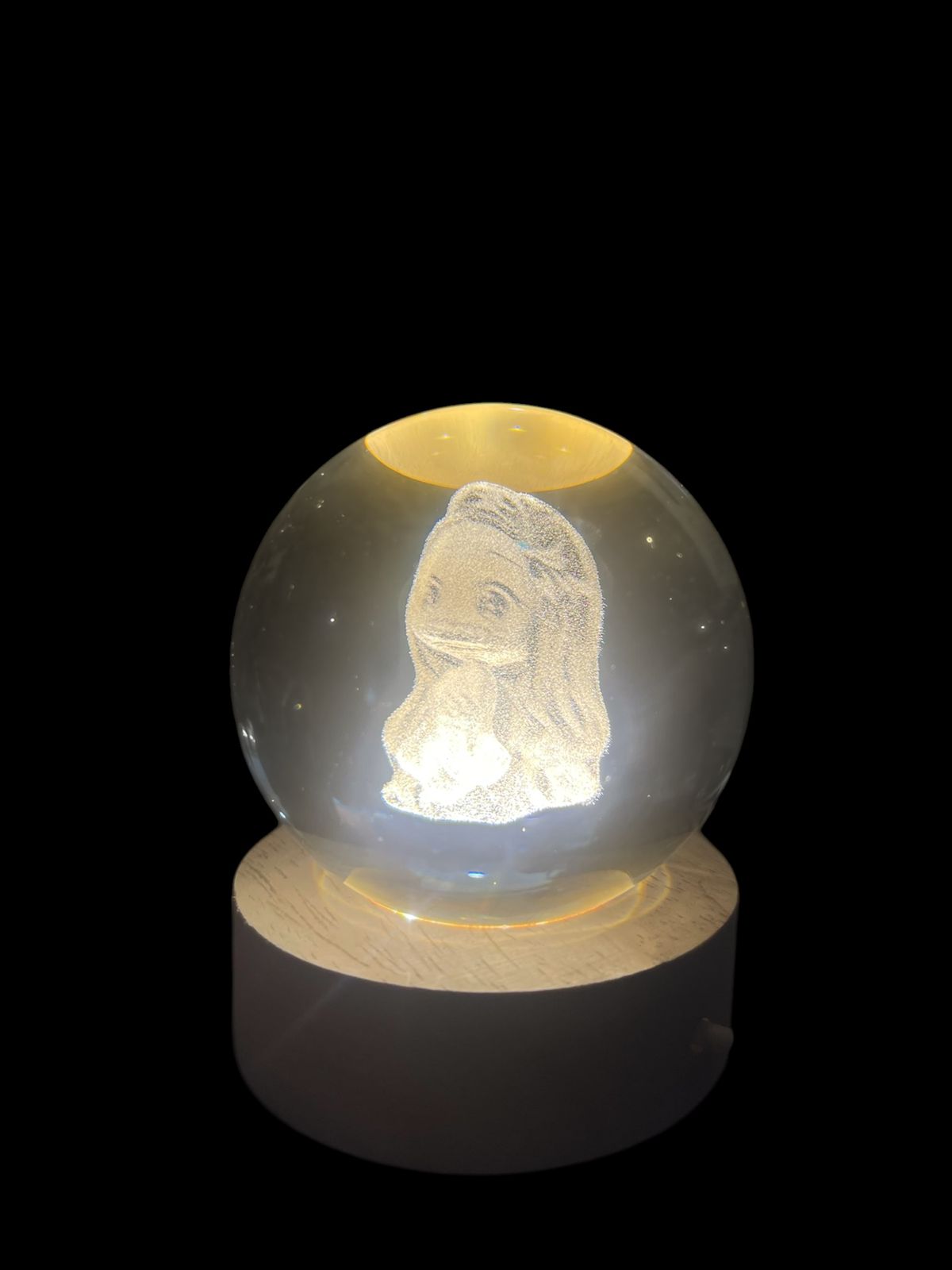 Lampara Bola De Cristal 3D Nezuko Kamado Demon Slayer