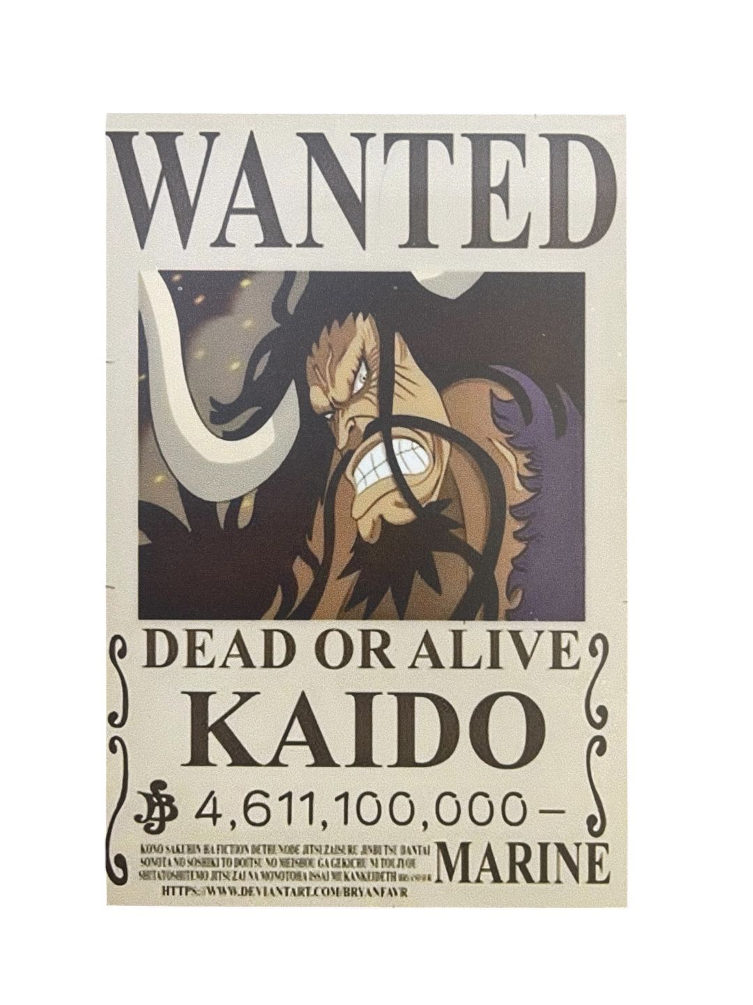 Recuadro Cartel Kaido One Piece