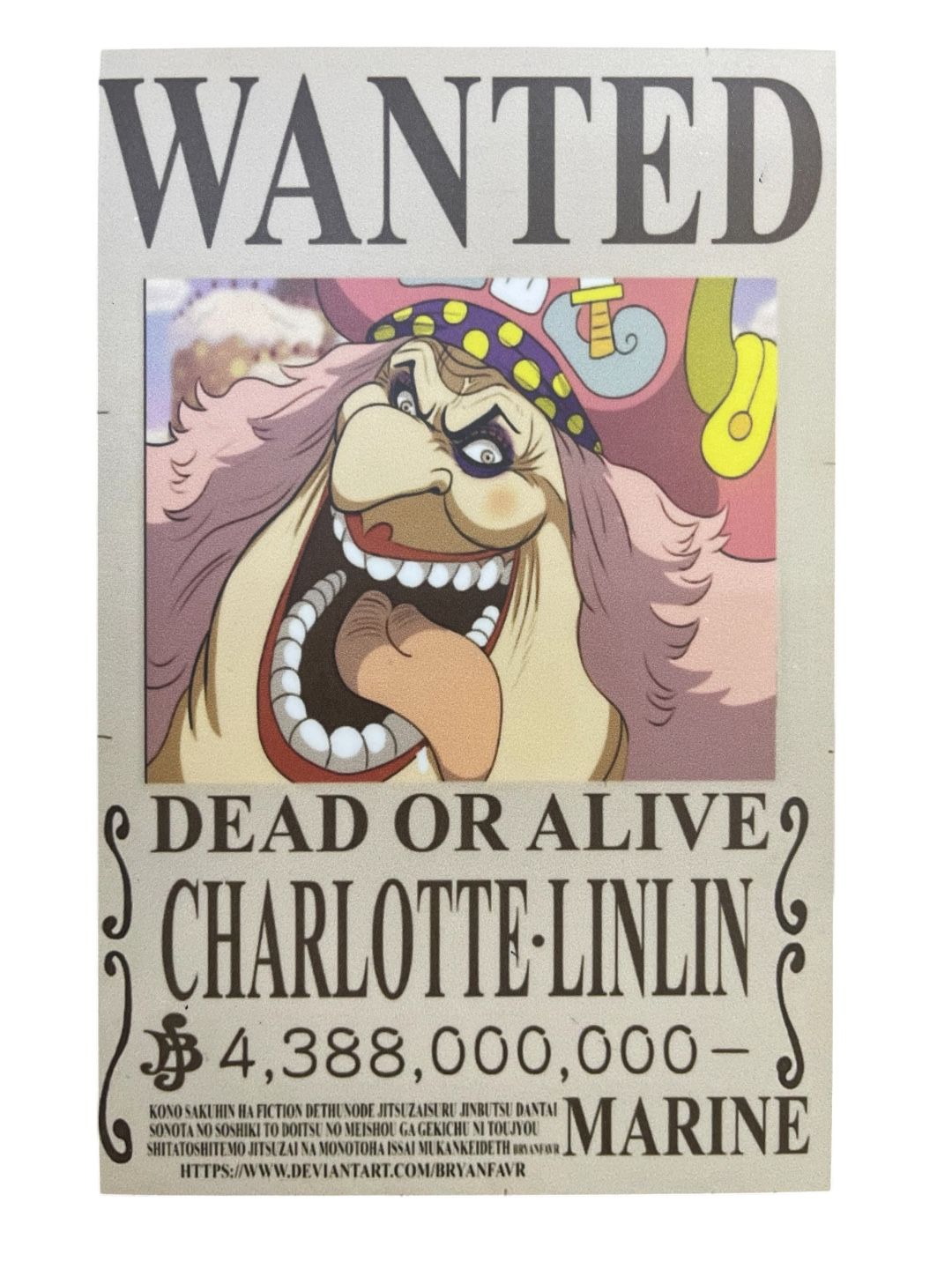 Recuadro Cartel Charlotte Linlin One Piece