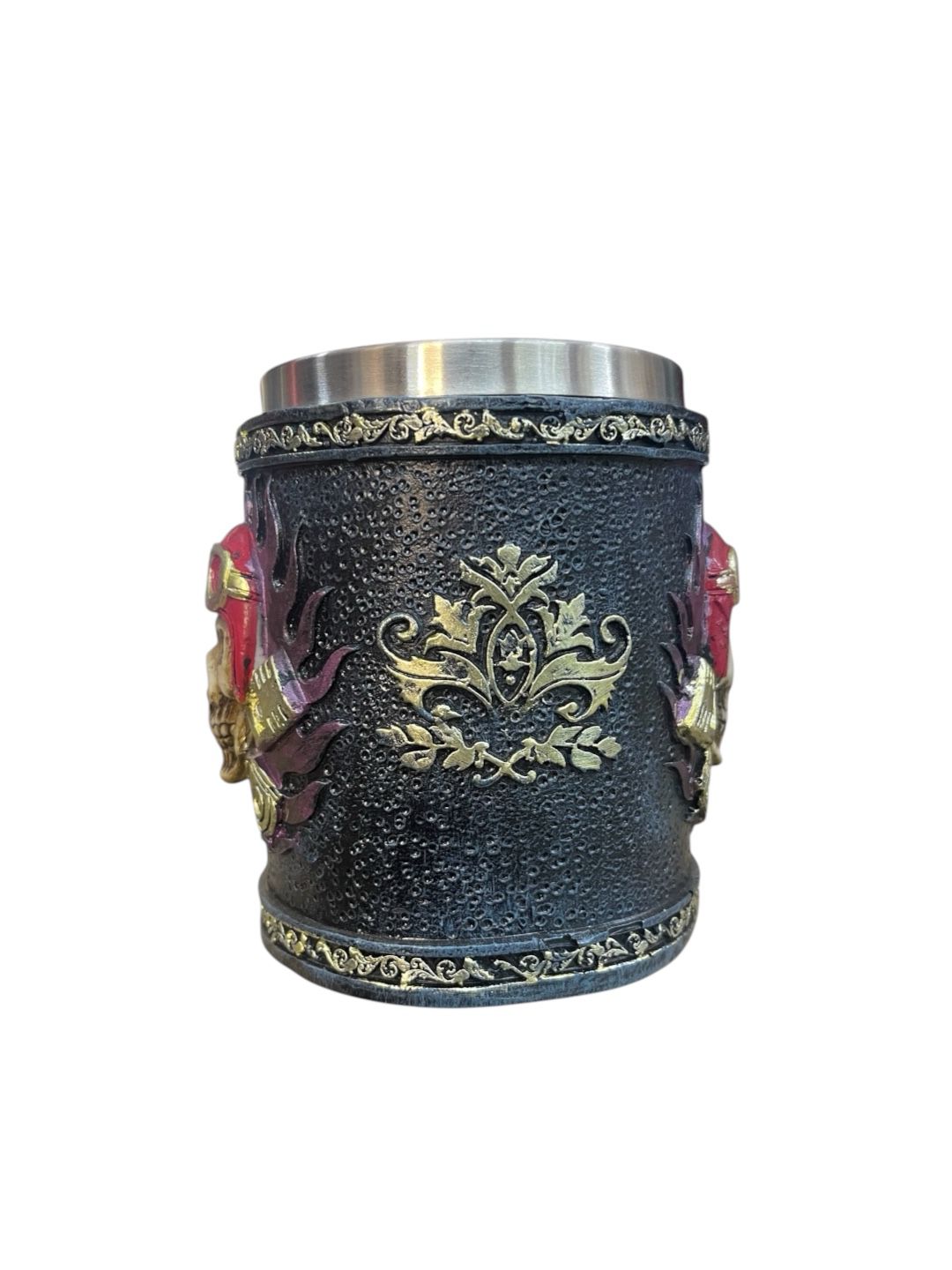 Mug Gotico Calavera Con Casco Motero