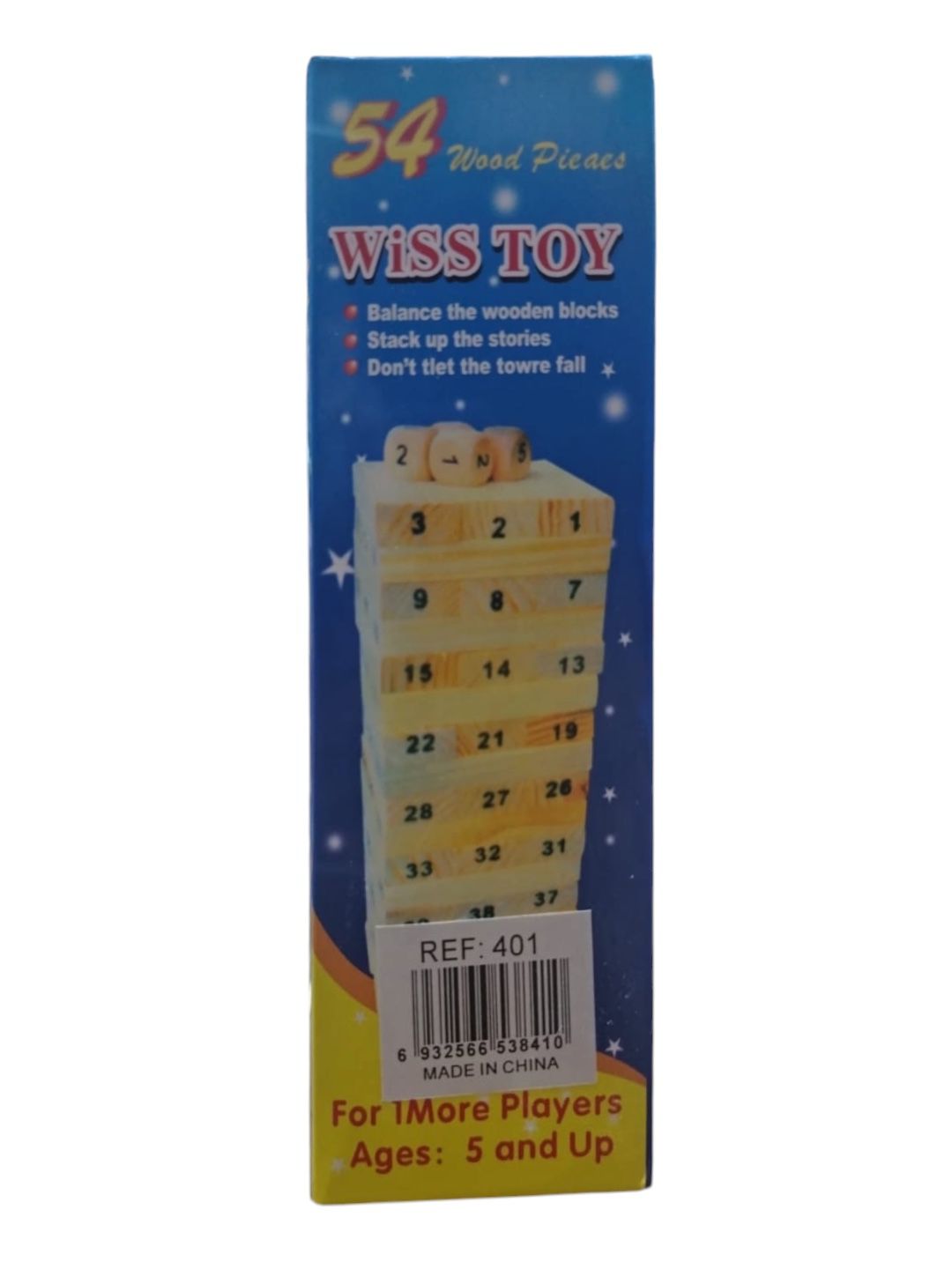 Juego De Mesa Jenga Wiss Toy Balance