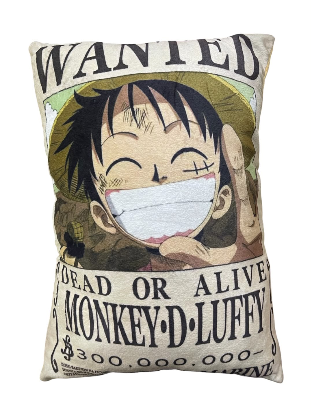 Cojin Cartel De Recompensa Monkey D. Luffy One Piece