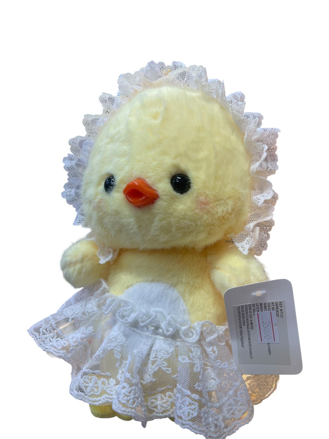 Peluche Pollito Con Vestido De Encaje