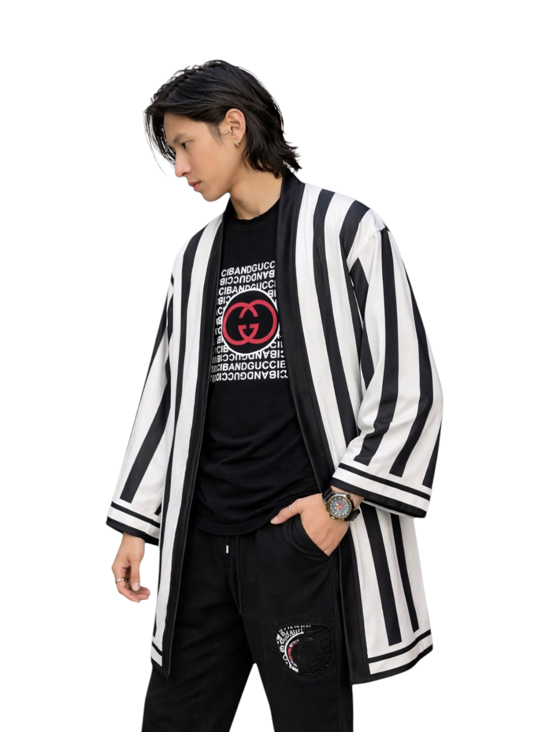 Haori O Kimono Obanai Iguro Demon Slayer