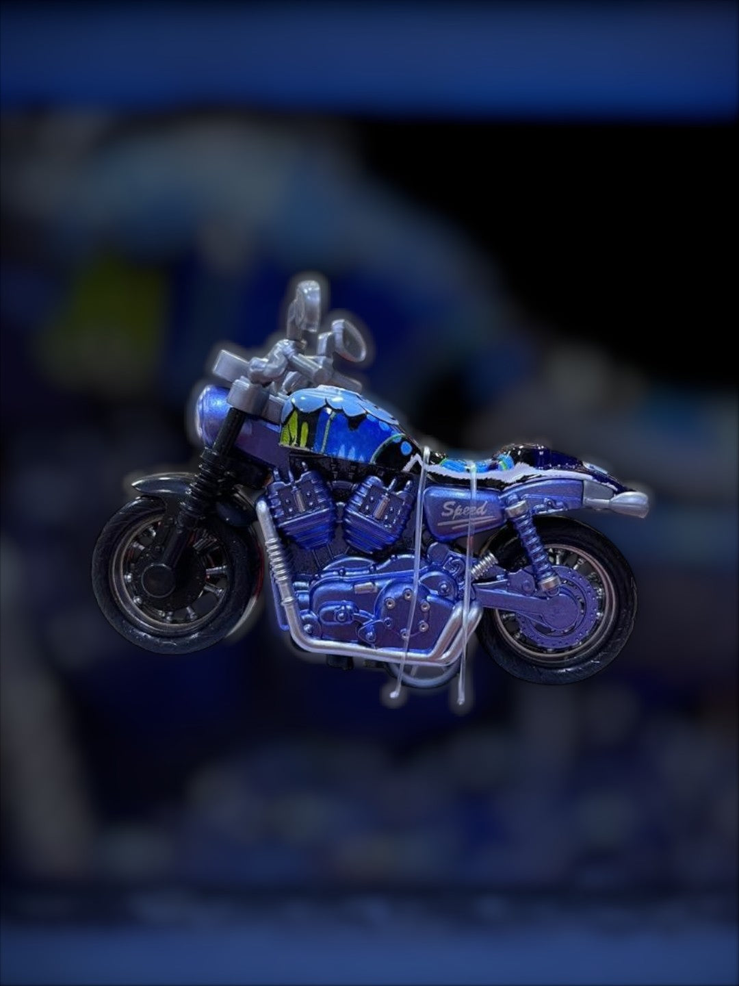 Moto Coleccionable (Azul)